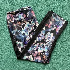 The Warm Up Floral Print Activewear Capris